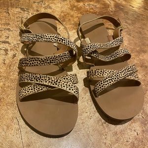 J Crew Leopard sandals